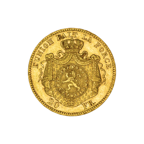 Random Year Belgian 20 Franc Gold Coin