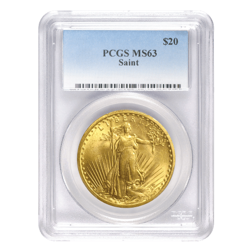 Random Year $20 Saint-Gaudens Double Eagle MS-63 Gold Coin