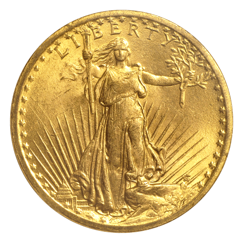 Random Year $20 Saint-Gaudens Double Eagle MS-64 Gold Coin