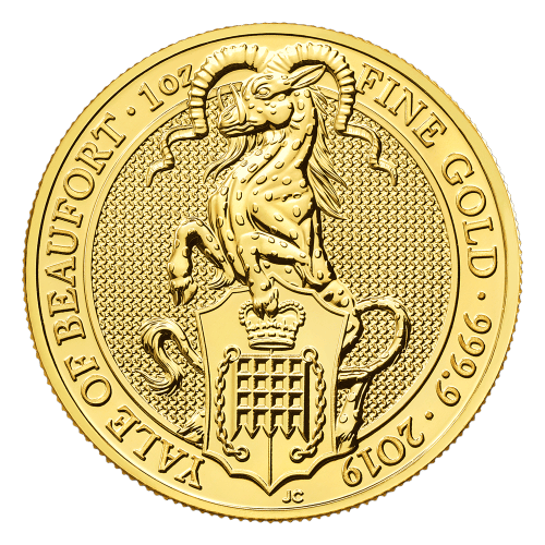 Pièce 1 once d'or Les Bêtes de la Reine : Yale de Beaufort 2019 | La Monnaie royale