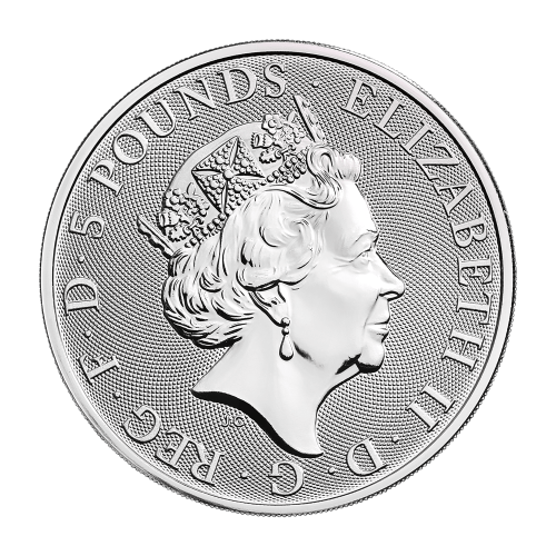 2 oz 2019 Queen's Beasts Yale of Beaufort Silver Coin | The Royal Mint