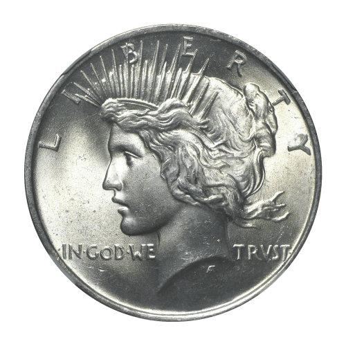 Pièce en argent MS-64 NGC Dollar de la Paix en argent Année aléatoire | Monnaie des États-Unis