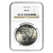 Pièce en argent MS-64 NGC Dollar de la Paix en argent Année aléatoire | Monnaie des États-Unis
