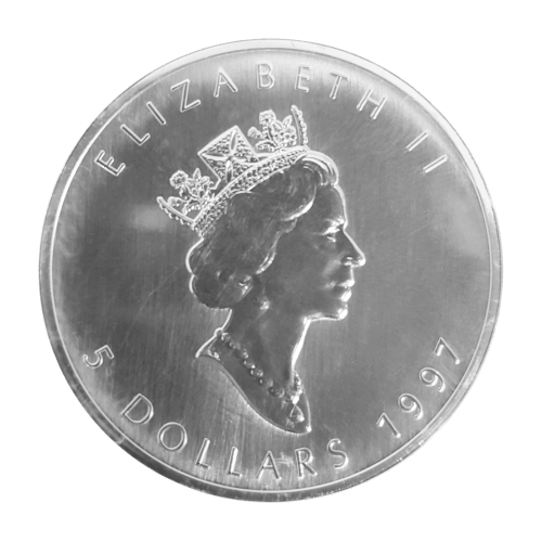 Sheet of 10 x 1 oz 1997 Canadian Maple Leaf Original Flex Sealed Silver Coins | Royal Canadian Mint
