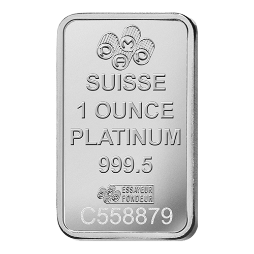 1 oz Platinum Bar | PAMP Suisse