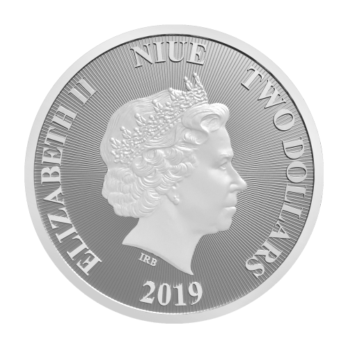 1 oz 2019 Niue Roaring Lion Silver Coin