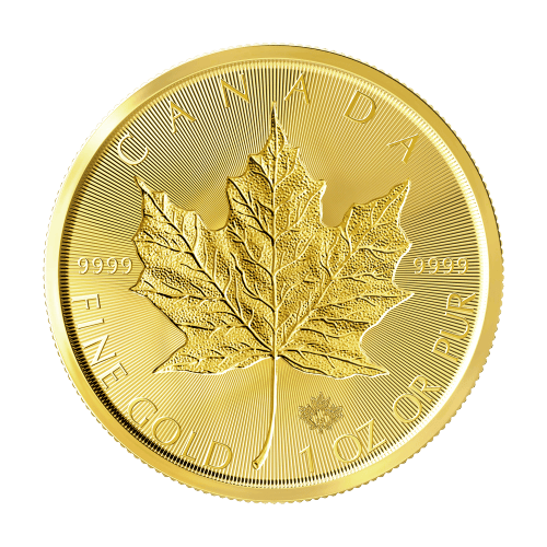 1 oz 2019 Canadian Maple Leaf Double Incuse Gold Coin | Royal Canadian Mint