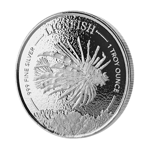 Pièce 1 once d'argent Poisson-lion de la Barbade 2019