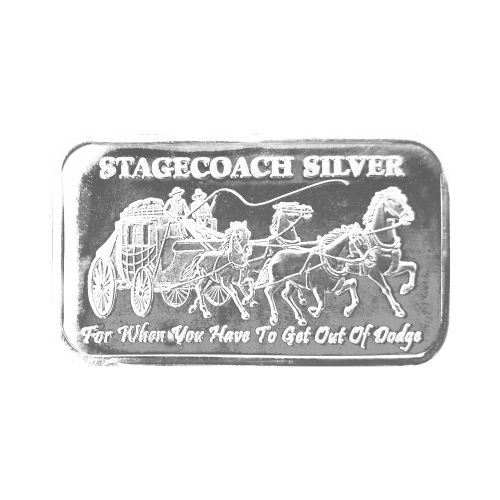 1 oz Stagecoach Breaker Silver Bar