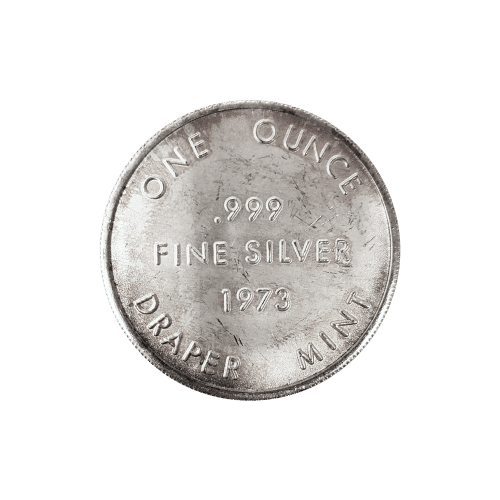 Ronde d'argent Swiss of America 1973 de 1 once