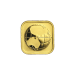 Pièce carrée 1/10 once d'or Carte 2017 | Monnaie de Perth