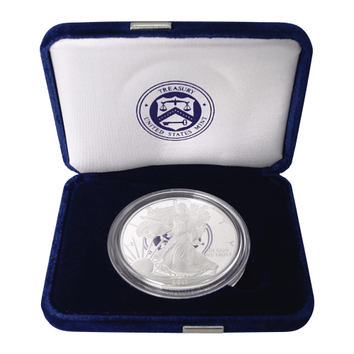Pièce 1 once d'argent Épreuve numismatique Aigle américain 2011 | Monnaie des États-Unis