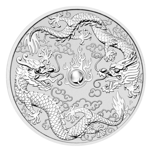 1 oz 2019 Double Dragon Silver Coin | Perth Mint | Silver Gold Bull US