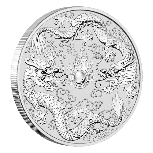 1 oz 2019 Double Dragon Silver Coin | Perth Mint | Silver Gold Bull US