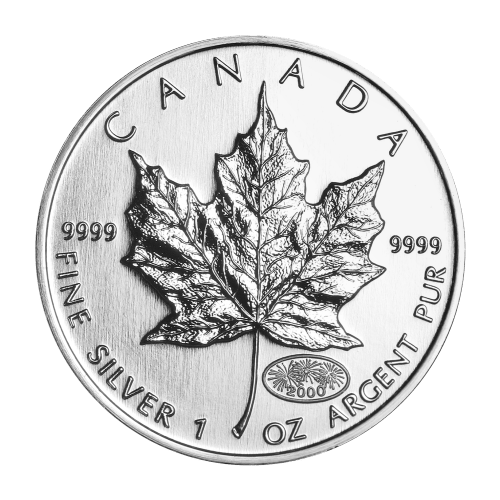 新品 オリバーガル Silver Classic Number 1 oz 2000 Canadian Maple Leaf Silver Coin | Royal Canadian Mint