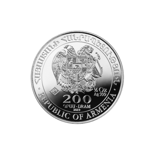 Pièce 1/2 once d'argent Arche de Noé Arménie 2019
