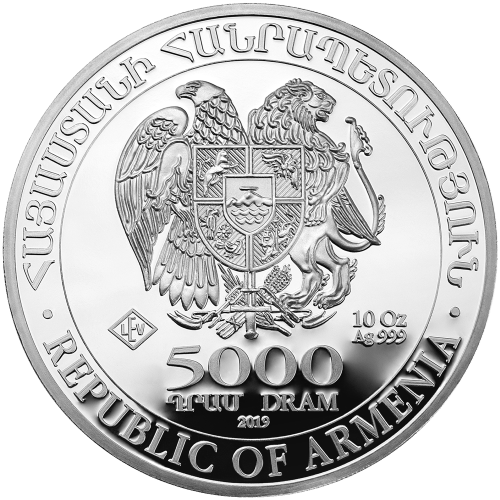 Pièce 10 onces d'argent Arche de Noé arménien 2019 | Geiger Edelmetalle