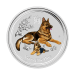 Pièce 1/2 once d'argent coloré Lunaire Année du Chien 2018 | Monnaie de Perth