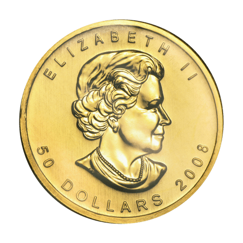 Pièce 1 once d'or Marque d'atelier Olympique Feuille d'érable canadienne 2008 | Monnaie royale canadienne