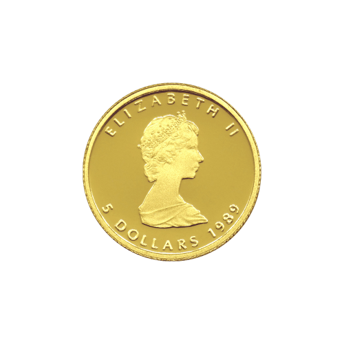 Set of 4 x 10th Anniversary 1989 Canadian Maple Leaf Proof Gold