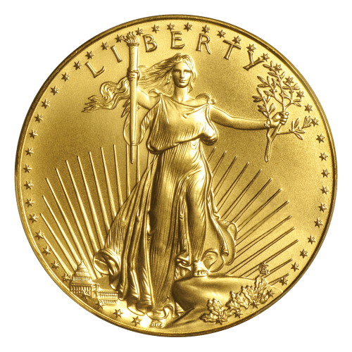 Pièce 1 once d'or Aigle américain MS 69 Label varié Année aléatoire | Monnaie des États-Unis