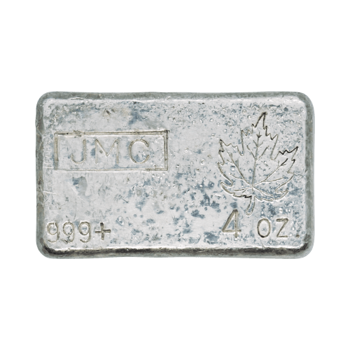 4 oz Vintage Silver Bar | Johnson Matthey