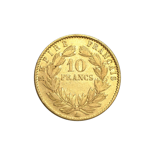 Pièce d'or 10 francs d'année aléatoire