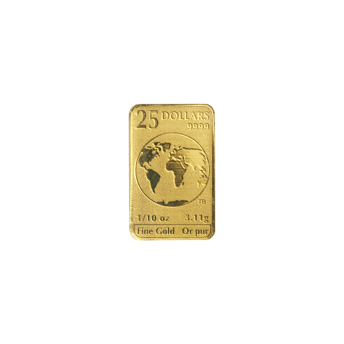1/2 once (5 x 1/10 oz) Année aléatoire Lingot d'or Valeur légale | Monnaie royale canadienne