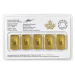1/2 once (5 x 1/10 oz) Année aléatoire Lingot d'or Valeur légale | Monnaie royale canadienne