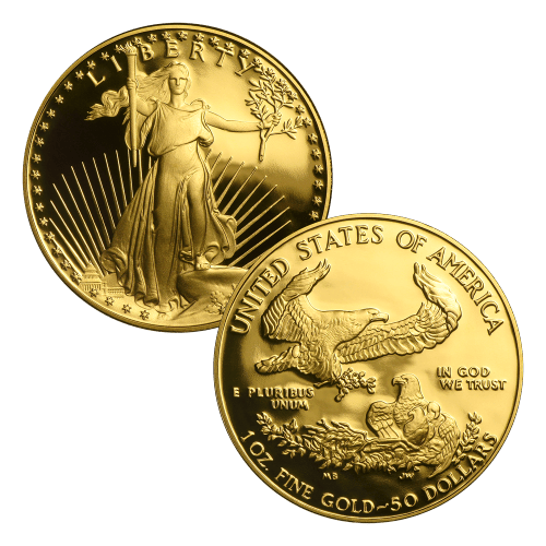 Set of 4 x Random Year American Eagle Proof Gold Coins | United States Mint
