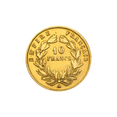 Random Year Napoleon III 10 Franc French Gold Coin | Paris Mint