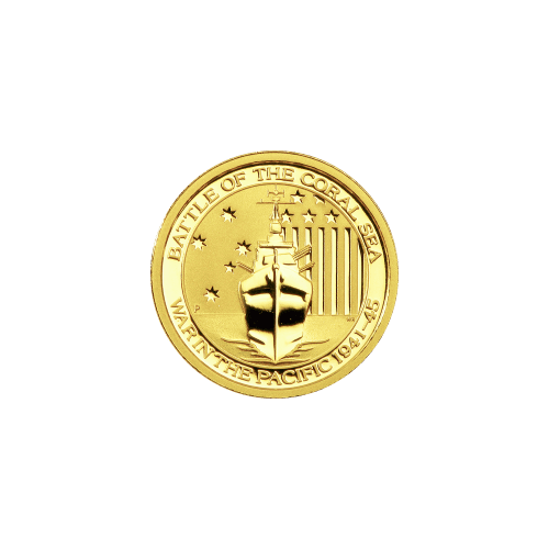 Pièce 1/10 once d'or Bataille de la mer de Corail | Monnaie de Perth