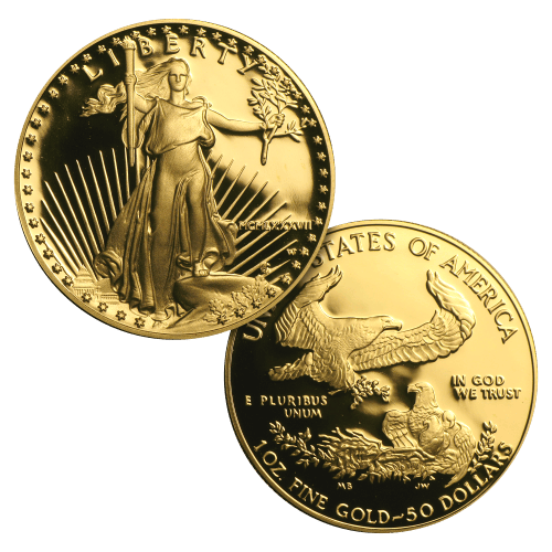Set of 2 x Random Year American Eagle Proof Gold Coins | United States Mint