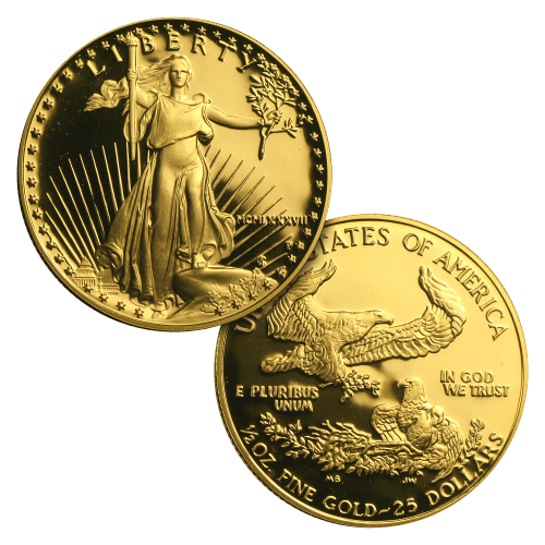 Set of 2 x Random Year American Eagle Proof Gold Coins | United States Mint