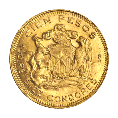 Random Year Chile 100 Peso Gold Coin