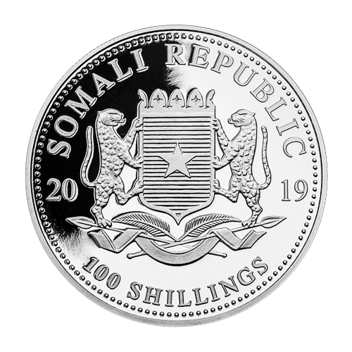 Pièce 1 once d’argent Léopard somalien africain 2019 | Monnaie du Royaume de Bavière