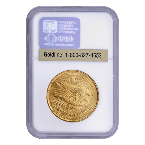 1908 $20 Saint-Gaudens Double NM MS-63 Gold Coin | United States Mint