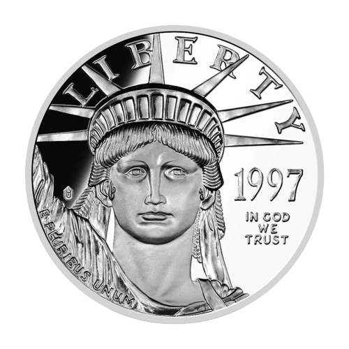 Pièce 1 once de platine Aigle américain 1997 | Monnaie des États-Unis