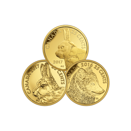 Pièce commémorative 0,5 gramme en or diverse MRC | Monnaie royale canadienne