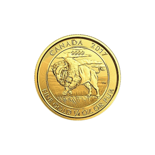 1/4 oz 2017 Canadian Bison Gold Coin | Royal Canadian Mint