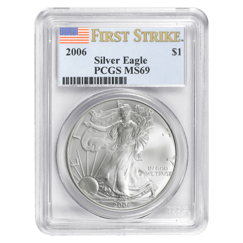 1 oz 2006 American Eagle First Strike MS 69 Silver Coin | United