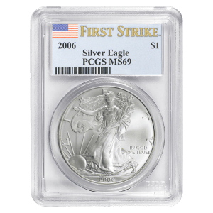 1 oz 2006 American Eagle First Strike MS 69 Silver Coin | United