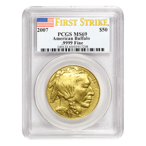 1 oz 2007 Buffalo First Strike MS-69 Gold Coin | United States Mint