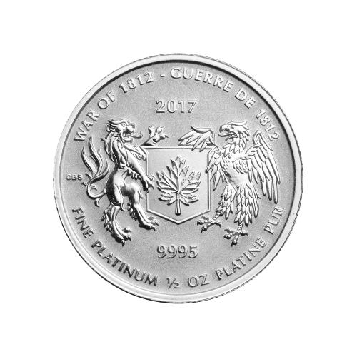 1/2 oz 2017 War of 1812 Platinum Coin | Royal Canadian Mint