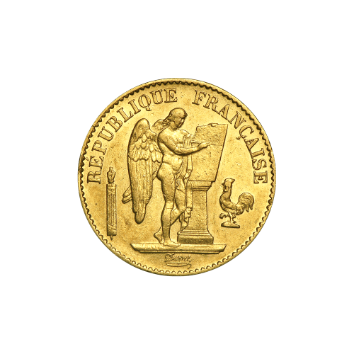 Random Year French 20 Franc Gold Coin