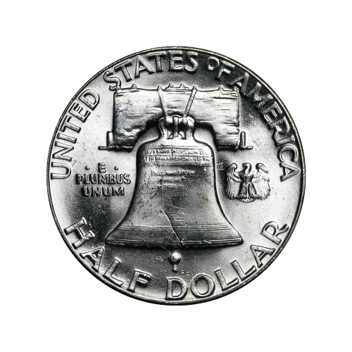 Pièce d'argent pur à 90 % Franklin Half Dollar BU Année aléatoire