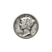 Pièce d'argent 90 % Valeur nominale 0,10 $ américain Pièce de 10 centimes Mercury en circulation | Monnaie des États-Unis