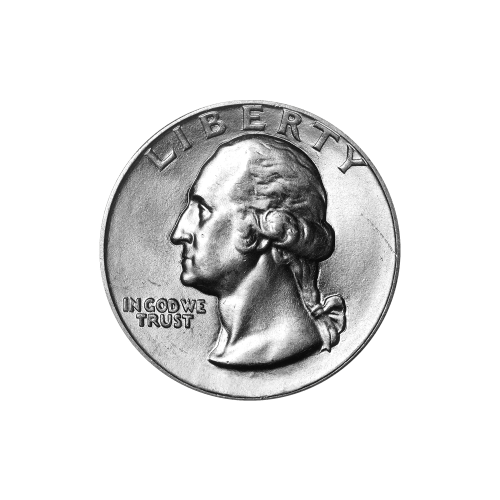 Random Year Washington Quarter Dollar 90% Pure Silver Coin | United States Mint