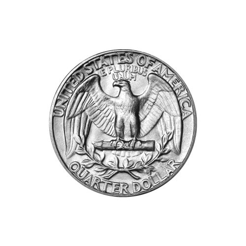 Random Year Washington Quarter Dollar 90% Pure Silver Coin | United States Mint