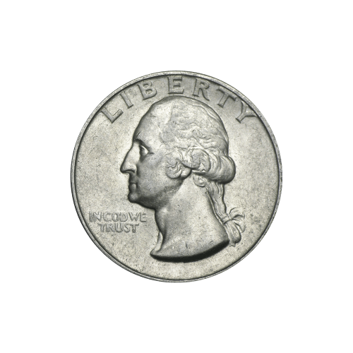 Sac de pièces de 25 centimes de circulation en argent pur à 90 % Washington Quart de Dollar Valeur nominale 1 $ | Monnaie des États-Unis